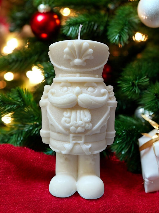Dekorative Nussknacker-Kerze – Weihnachtsdeko für Zuhause – Stilvolle Tischdeko & Geschenkidee zu Weihnachten